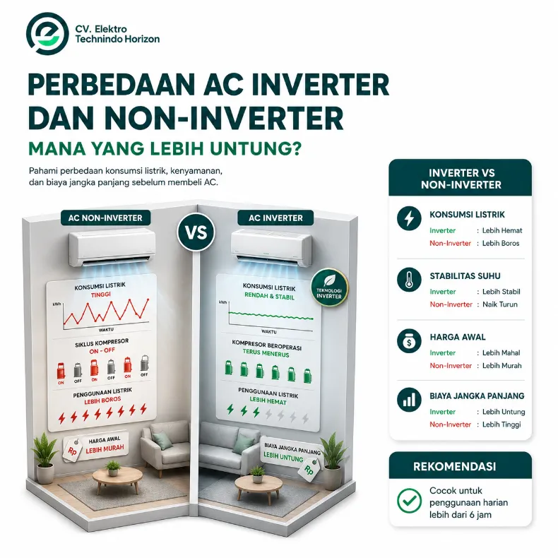 Perbedaan AC Inverter dan Non-Inverter: Mana yang Lebih Untung?