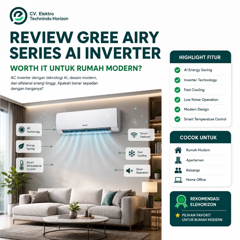 Review GREE Airy Series AI Inverter: Worth It untuk Rumah Modern?